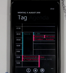 Windows Phone 7 Kalender