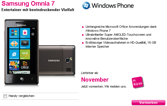 samsung omnia 7 t-mobile