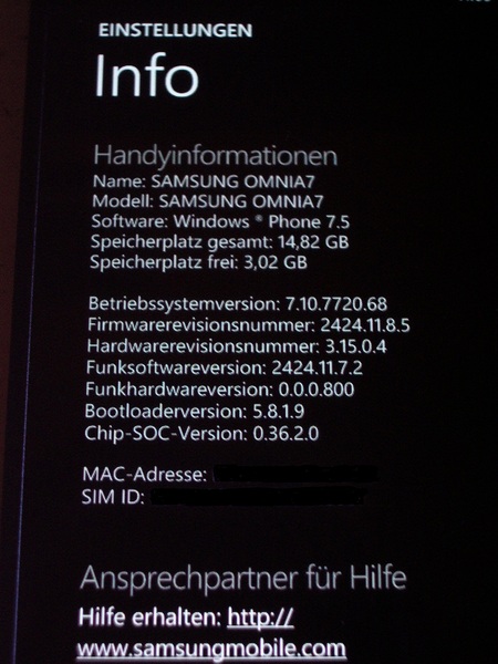 windowsphonemangoaufsamsungomnia7