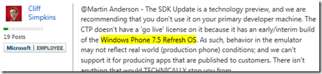 Windows Phone 7.5 Refresh