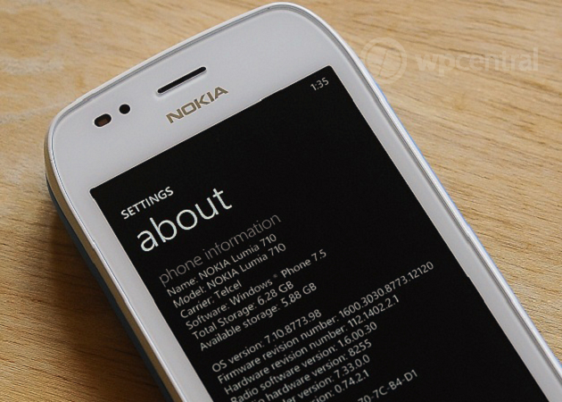 Windows Phone Tango auf Lumia 710