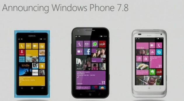 Startbildschirm Windows Phone 7.8