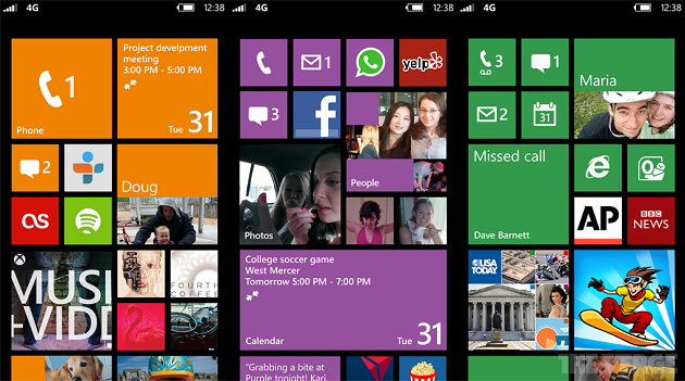 Windows Phone 8 Startbildschirm