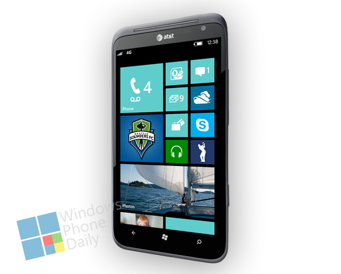 HTC Titan II WP8 mockup
