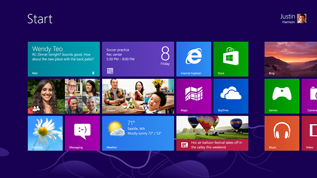 Windows 8 Startbildschirm
