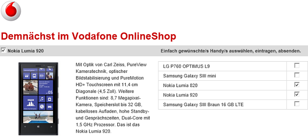 Nokia Vodafone
