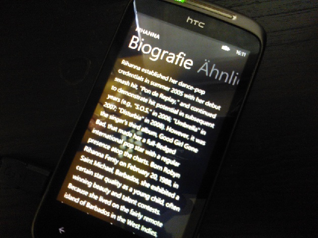 Windows Phone Store Biographie