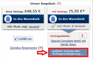 Vertragswahl