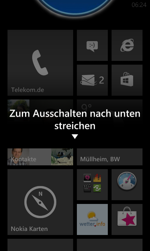 WP8 transparent HIntergrund
