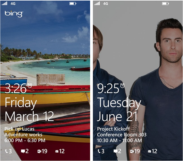 Windows Phone 8 Gesperrt Bildschirm