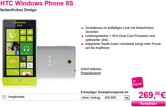 HTC 8S T-Mobile