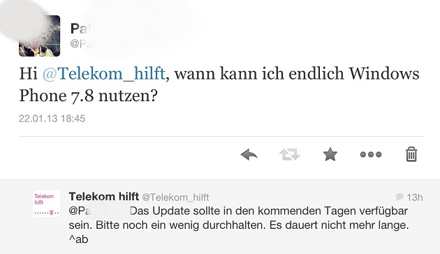 Windows Phone 7.8 Telekom hilft