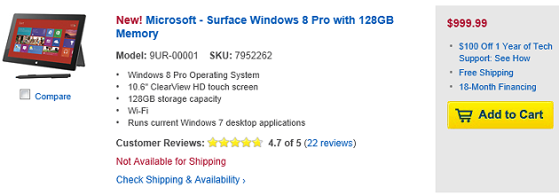 Surface Pro bestbuy