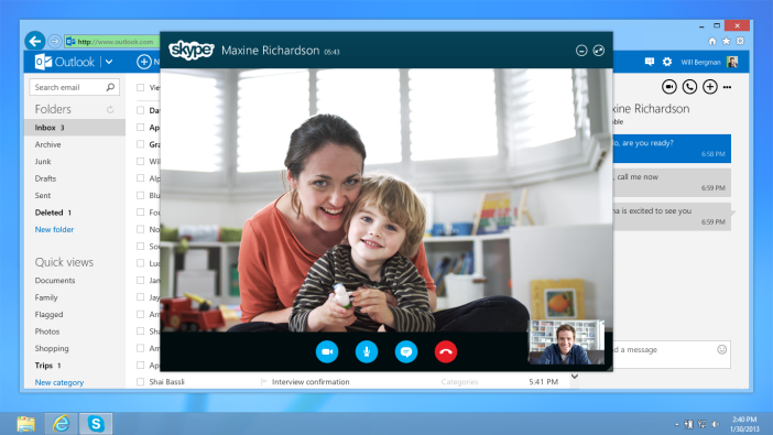 Skype Outlook 3