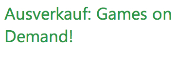 Ausverkauf