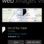 Bing Suche Windows Phone 8 - Web lokale Suche