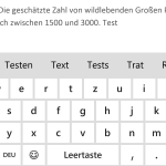 Große Tastatur