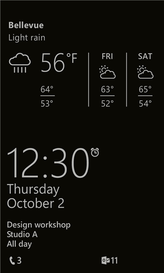 Glance Screen Blick App Lumia Smartphone