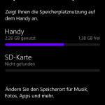 Speicherplatz ist Mangelware