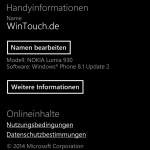 Name des Gerätes lässt sich im Phone ändern